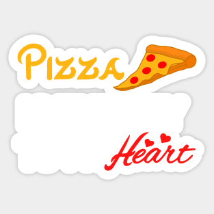 Pizza is the key to my heart Sticker
